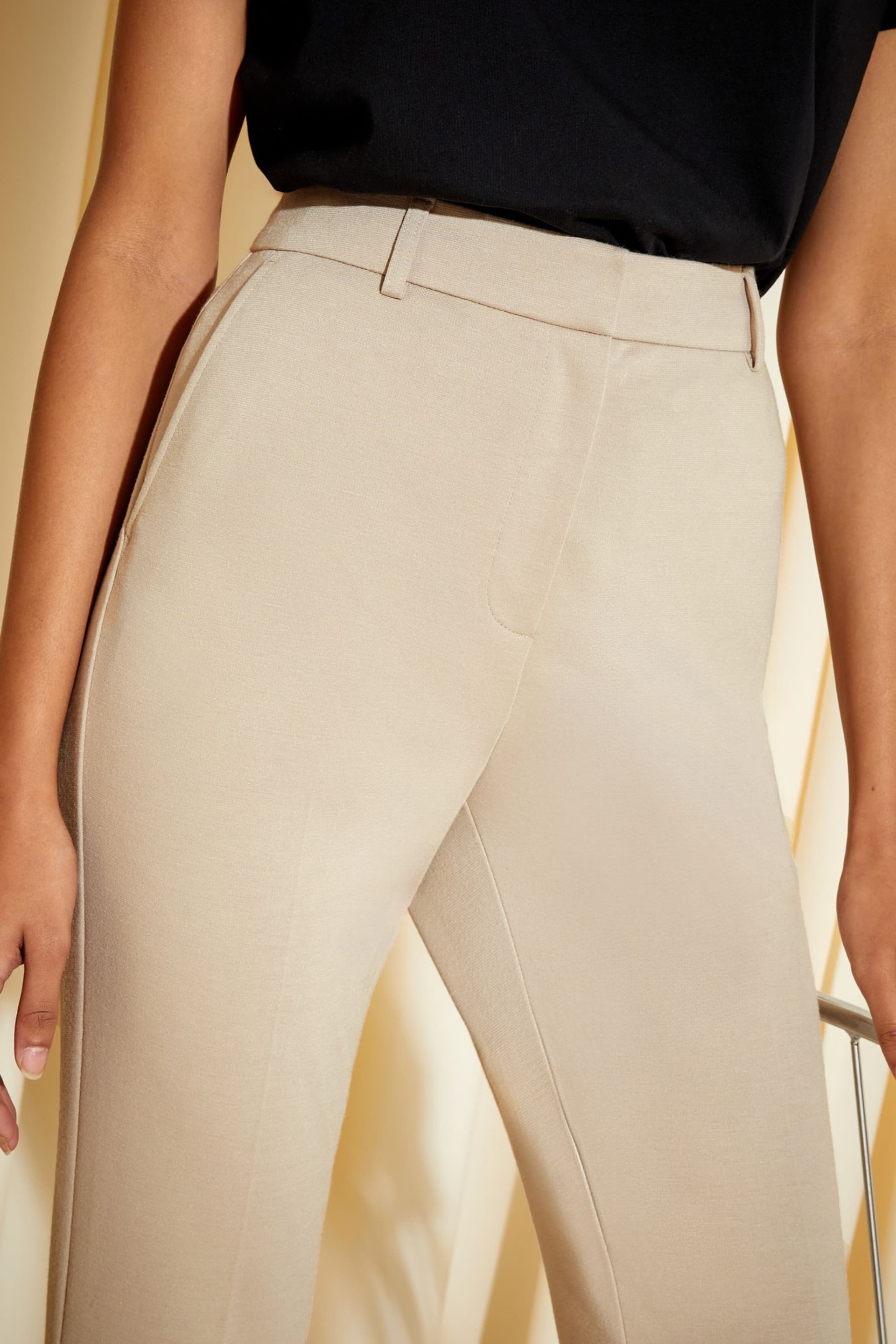 Friends Like These Camel Petite Sculpt & Stretch Kickflare Trousers - Image 2 of 4