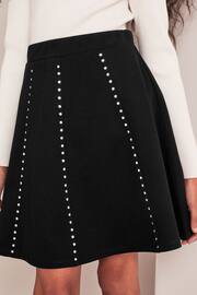 Lipsy Black Studded Skirt - Image 1 of 4