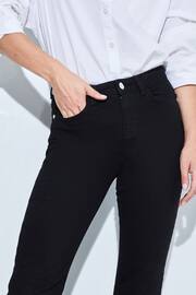 Lipsy Black Petite Mid Rise Flare Jeans - Image 3 of 3