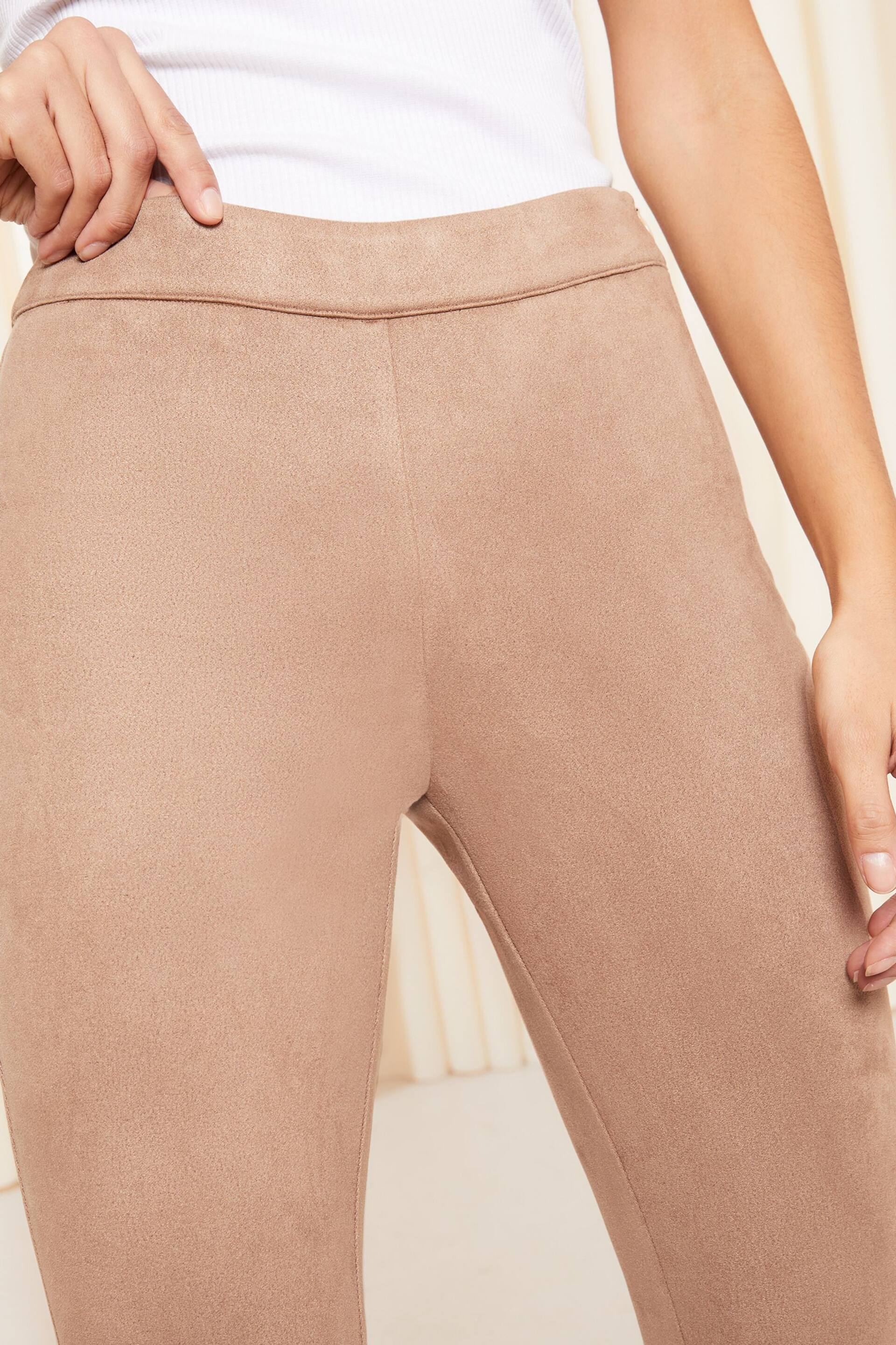 Friends Like These Neutral Faux Suede Legging - Image 4 of 4