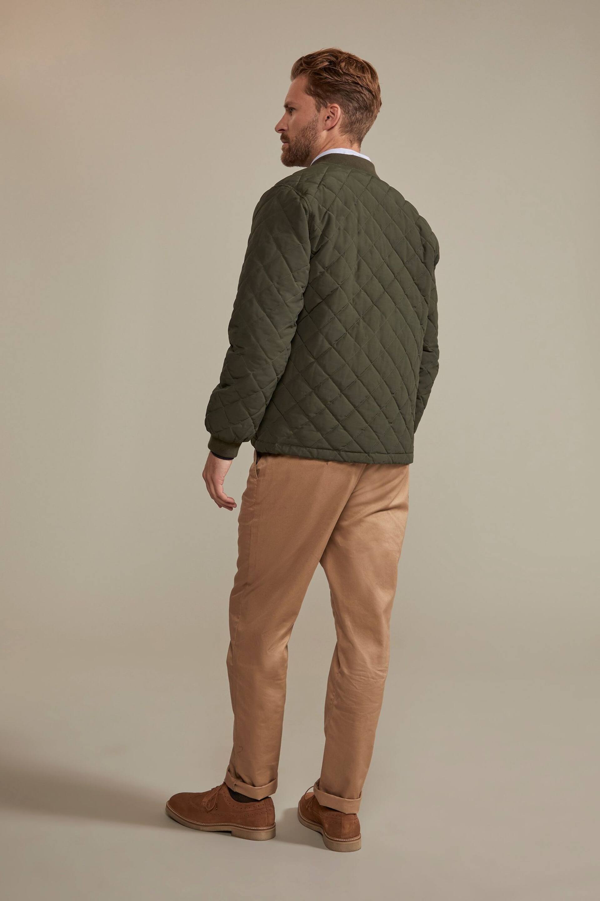 Hinter + Hobart Khaki Green Pembroke Mens Quilted Jacket - Image 3 of 4