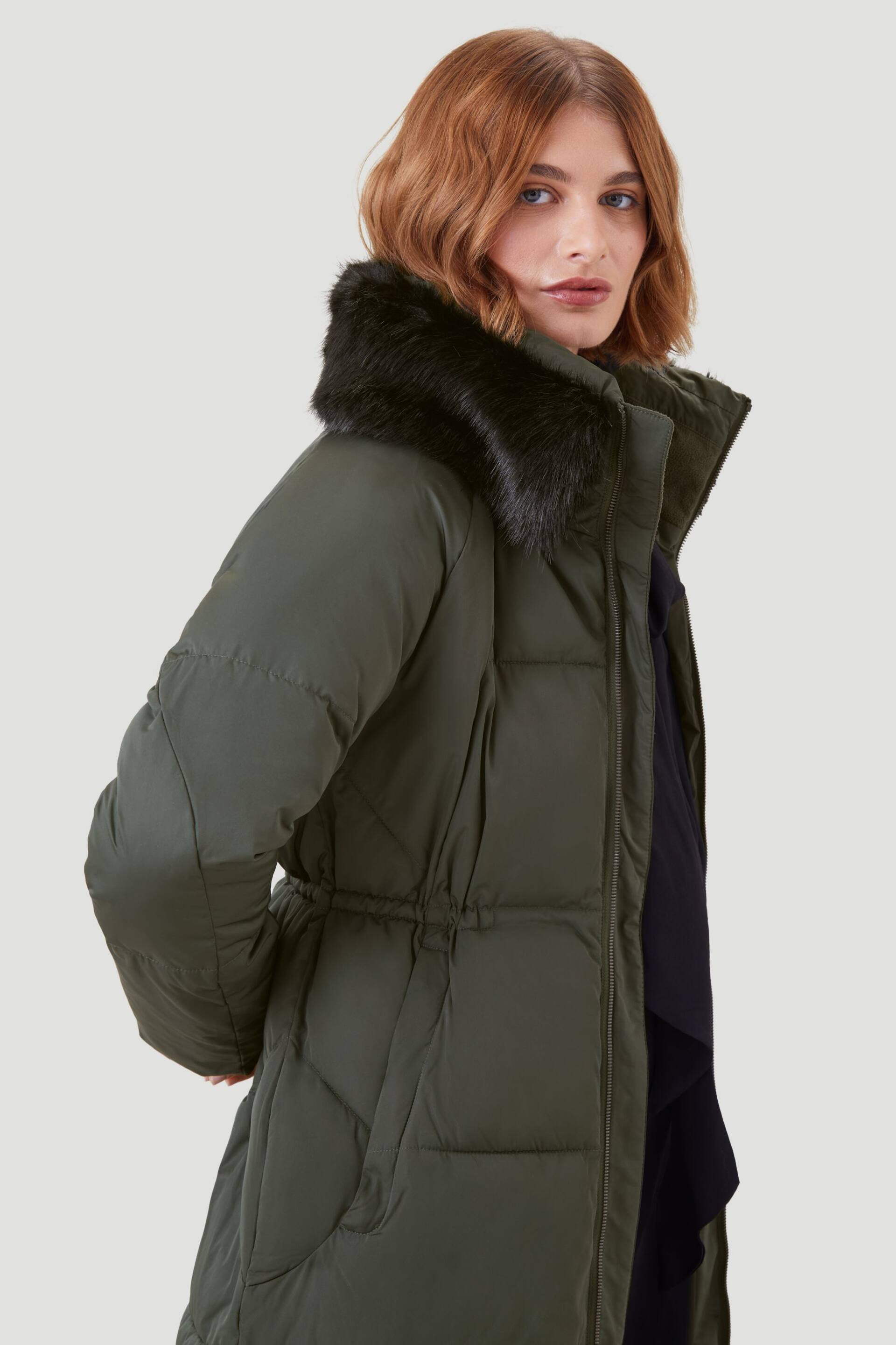 Kaldtvaer Green Elverum Padded Long Puffer Coat - Image 1 of 5