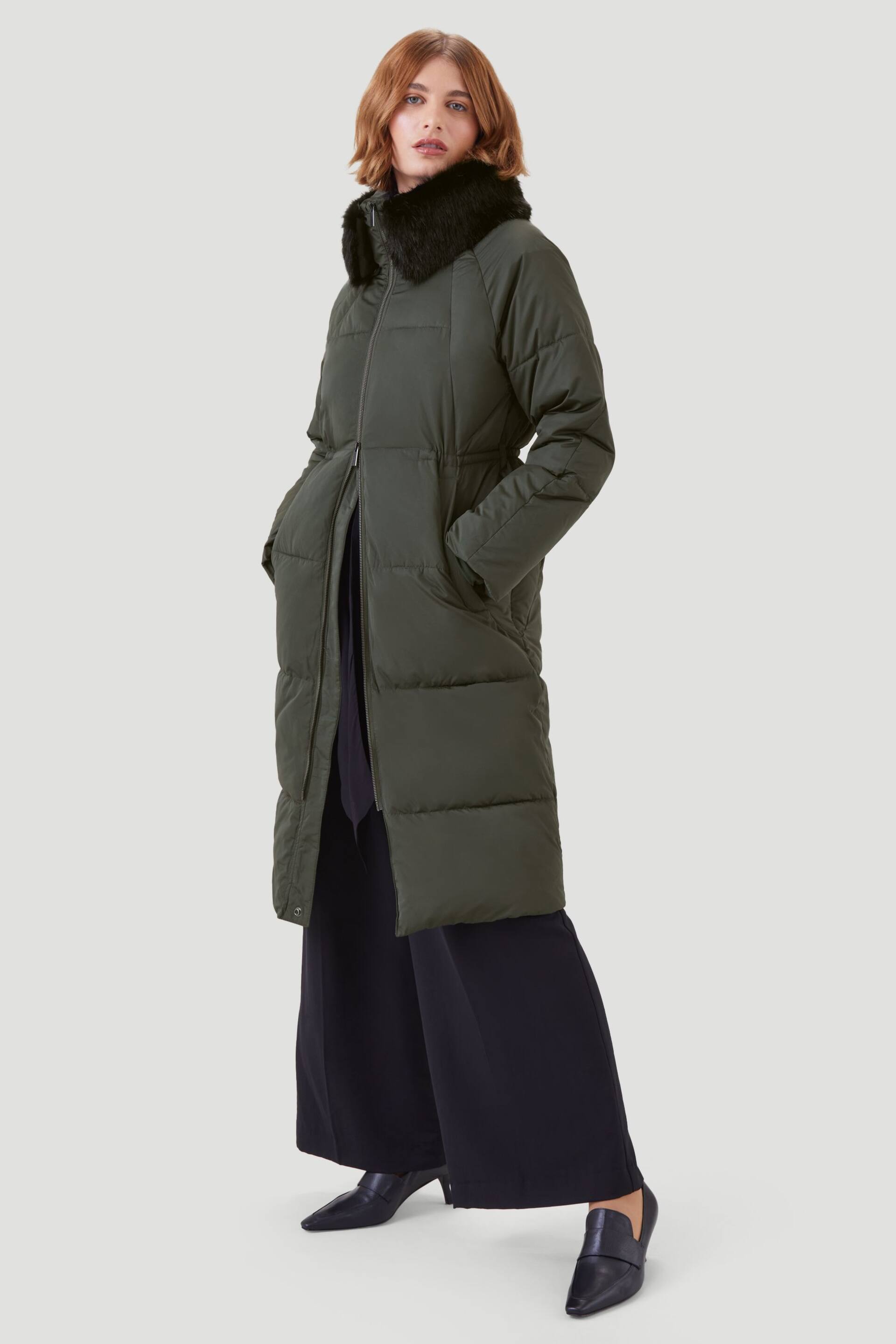 Kaldtvaer Green Elverum Padded Long Puffer Coat - Image 2 of 5