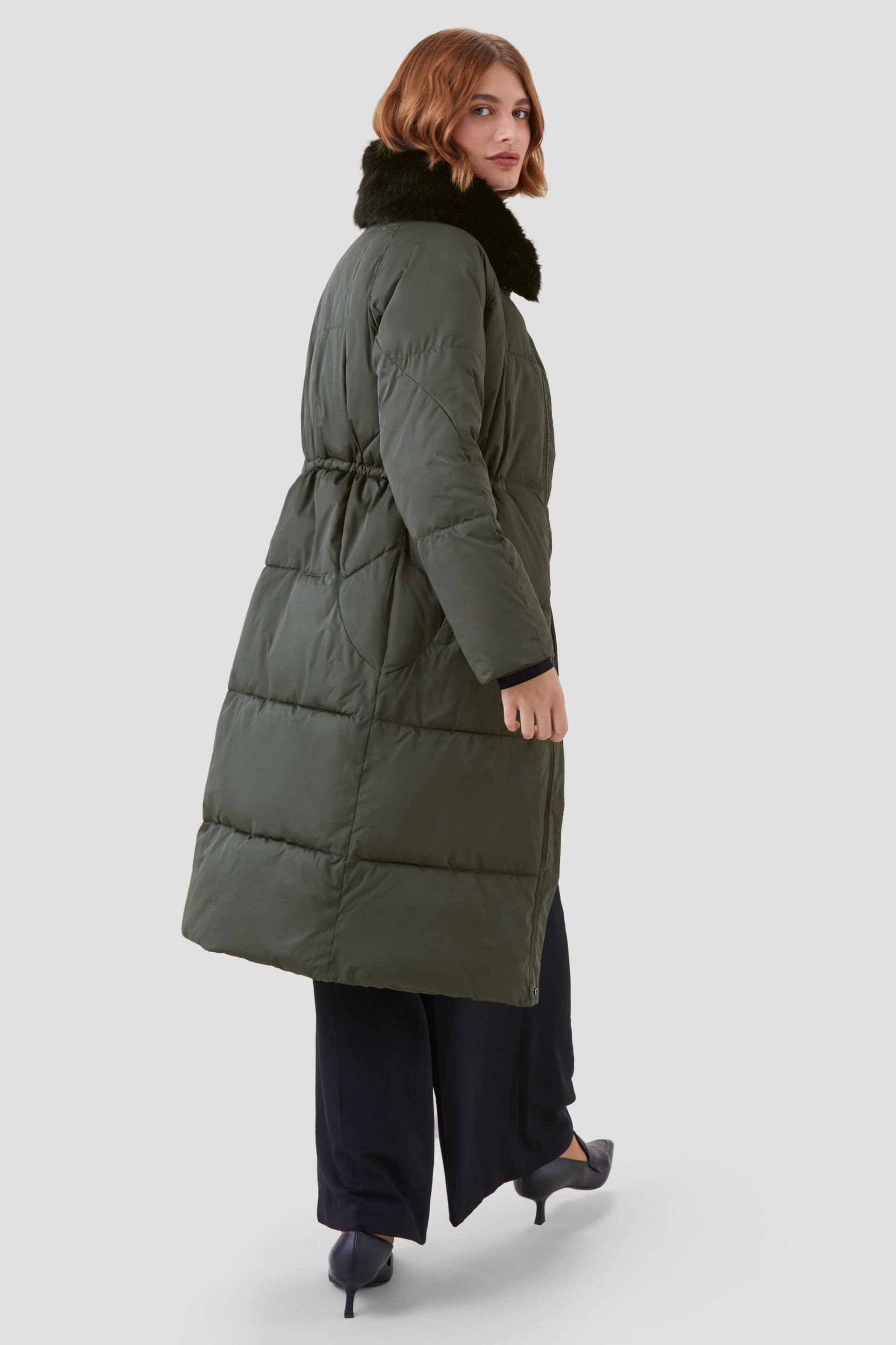 Kaldtvaer Green Elverum Padded Long Puffer Coat - Image 3 of 5