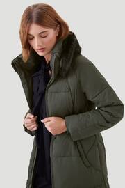 Kaldtvaer Green Elverum Padded Long Puffer Coat - Image 4 of 5