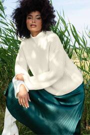 Ro&Zo Split Sleeve High Neck Jumper - Image 1 of 7