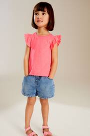 Coral Pink Scallop Vest (3mths-7yrs) - Image 2 of 7