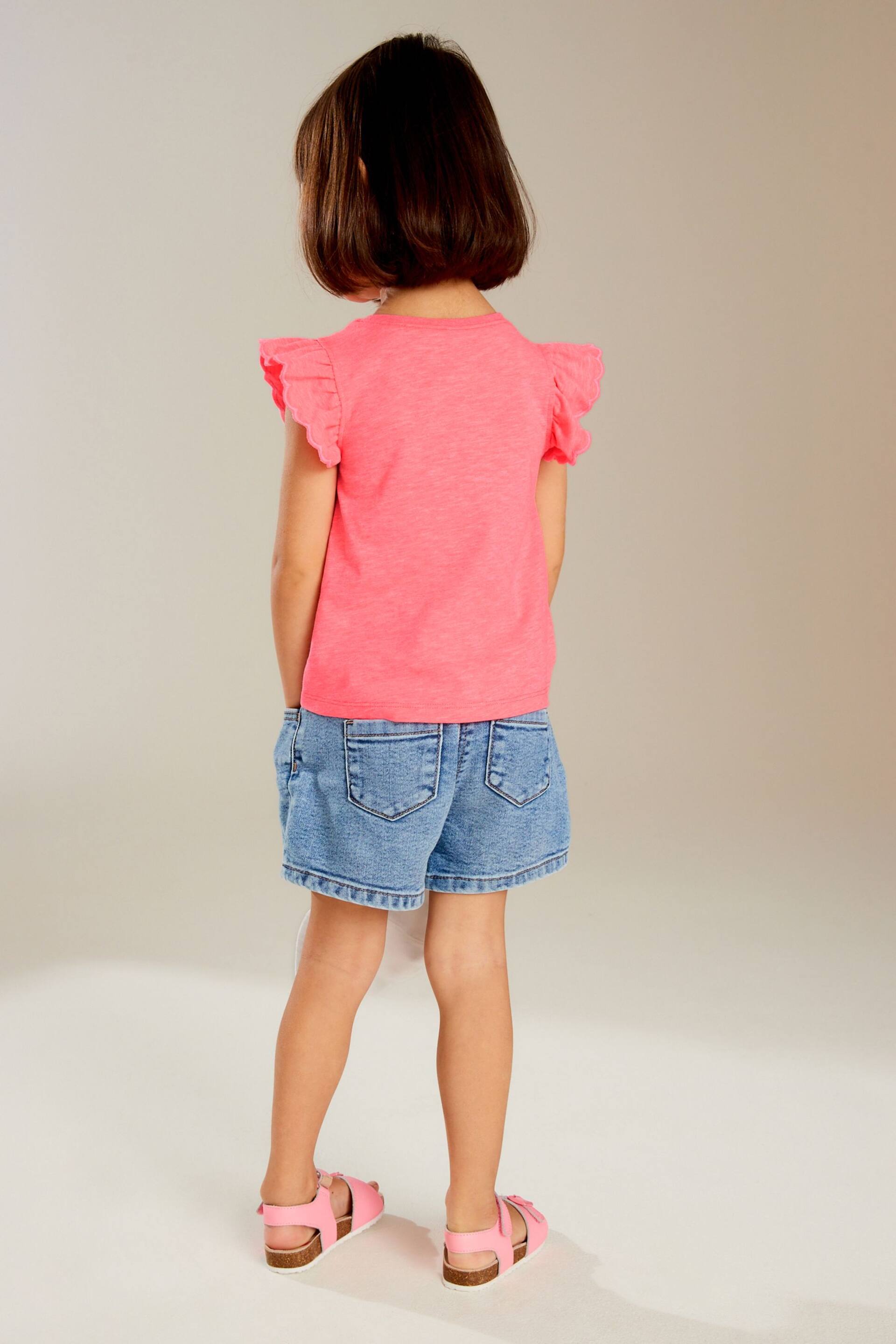 Coral Pink Scallop Vest (3mths-7yrs) - Image 3 of 7