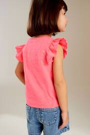 Coral Pink Scallop Vest (3mths-7yrs) - Image 4 of 7