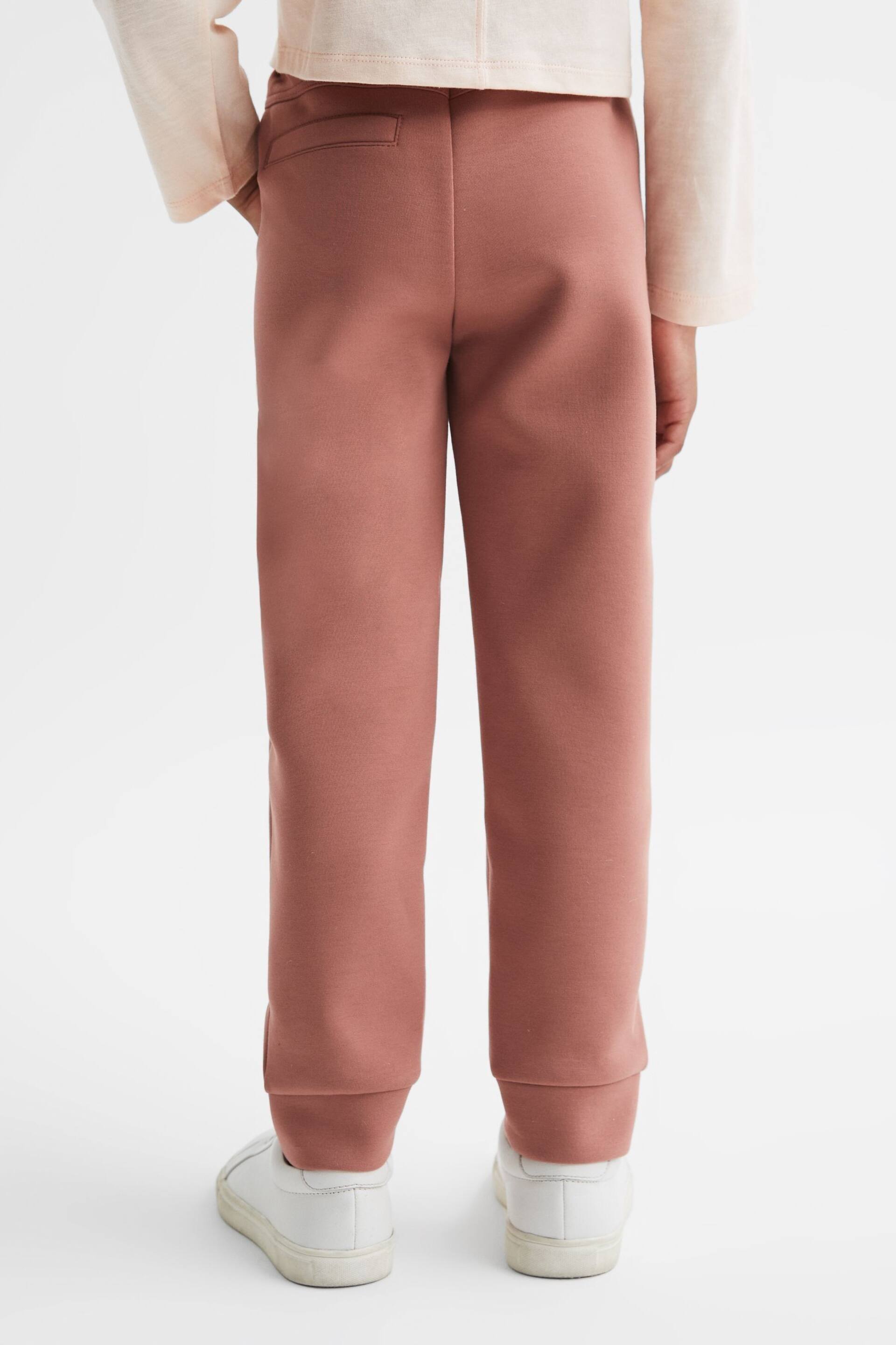 Reiss Mink Seren Senior High Rise Elasticated Jersey Trousers - Image 5 of 6