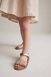 Rose Gold Beaded Occasion Sandals - Image 4 of 10