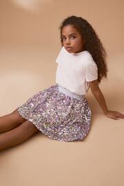 Pink/Purple Sequin Skirt (3-16yrs) - Image 2 of 7