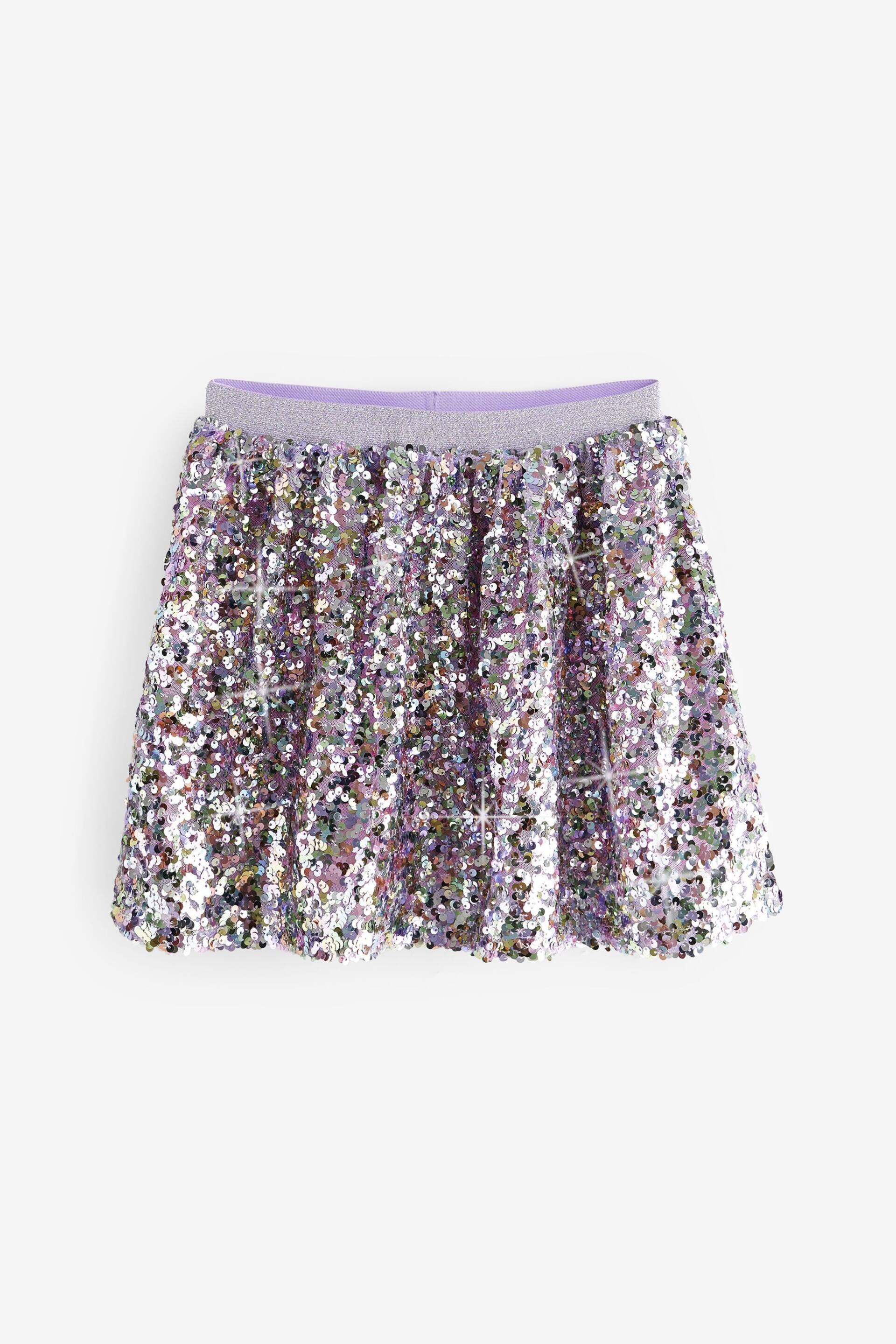 Pink/Purple Sequin Skirt (3-16yrs) - Image 5 of 7