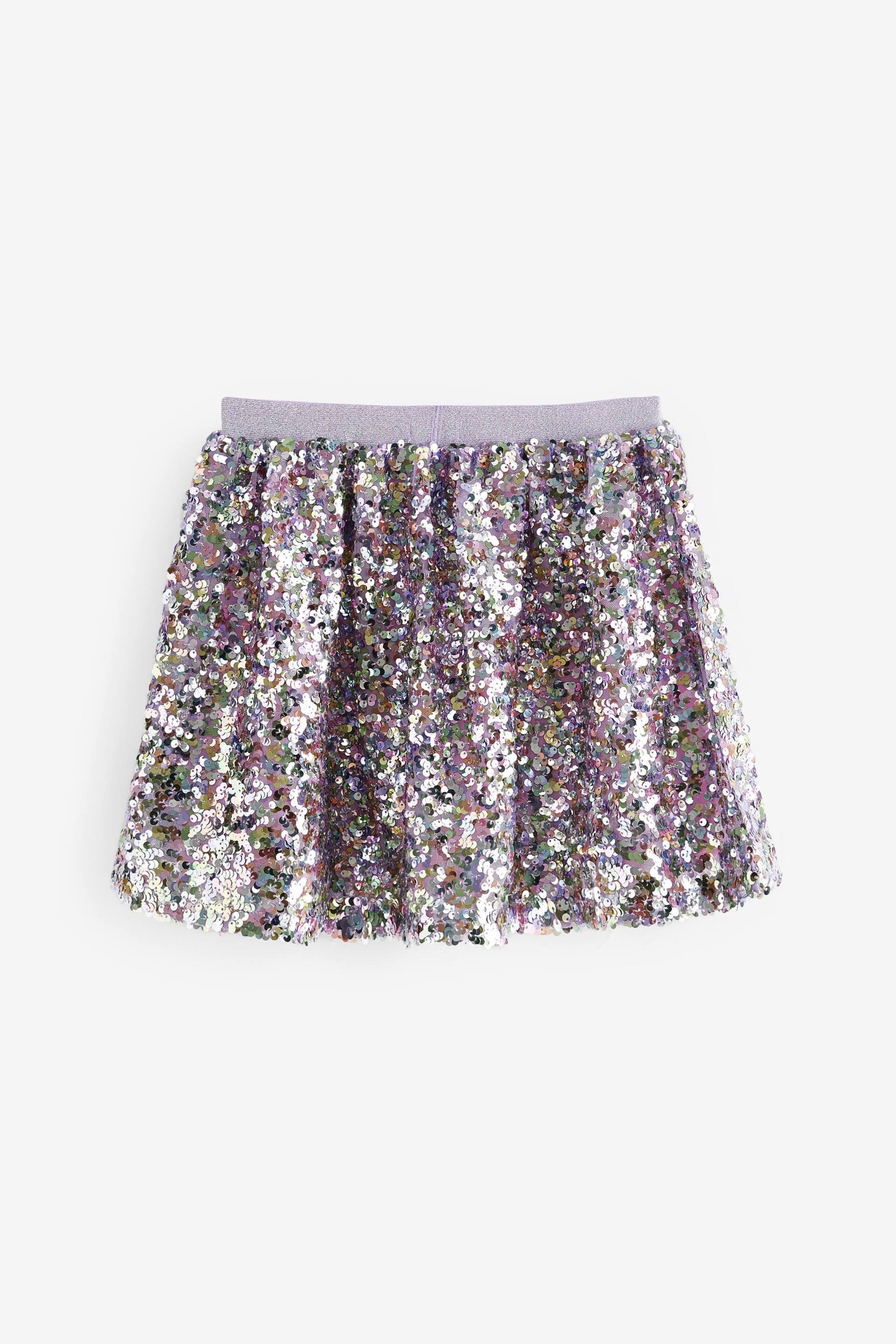 Pink/Purple Sequin Skirt (3-16yrs) - Image 6 of 7
