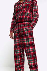 River Island Red Check Pyjamas Set - Image 3 of 4