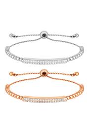 Lipsy Two Tone Bar 2 Pack Toggle Bracelet - Gift Boxed - Image 3 of 4