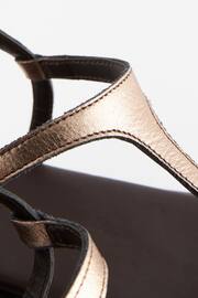 Metallic Regular/Wide Fit Forever Comfort® Leather Toe Thong Slingback Sandals - Image 7 of 7