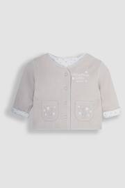 JoJo Maman Bébé Grey 2-Piece Welcome Little One Sleepsuit & Jacket Set - Image 3 of 4