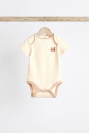Neutral Bear Short Sleeve Baby Bodysuits 3 Pack - Image 3 of 10