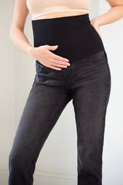 Seraphine Orion-Post Mat Slim Leg Black Jeans - Image 3 of 9