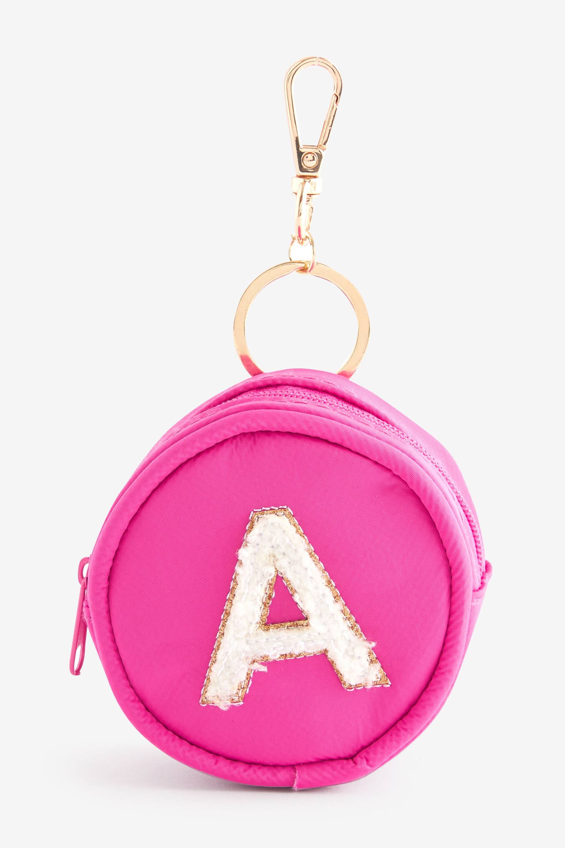 Pink Inital Key Ring Purse - Image 1 of 1