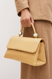 Light Yellow Orb Detail Top Handle Bag - Image 2 of 8