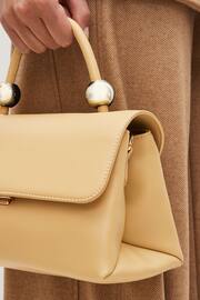 Light Yellow Orb Detail Top Handle Bag - Image 3 of 8