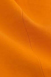 Orange Sleeveless Asymmetric Tailored Blazer - Image 6 of 6