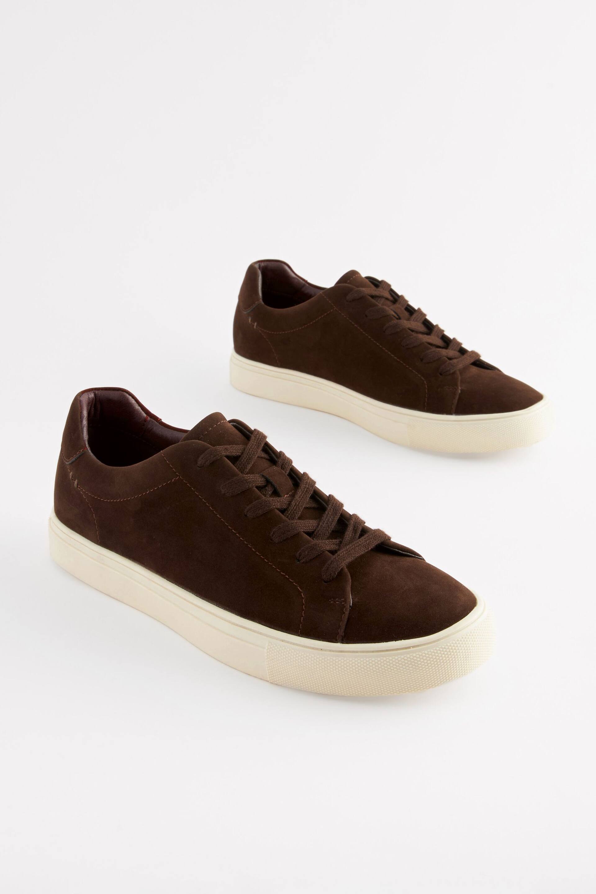 Brown Minimal Trainers - Image 1 of 5