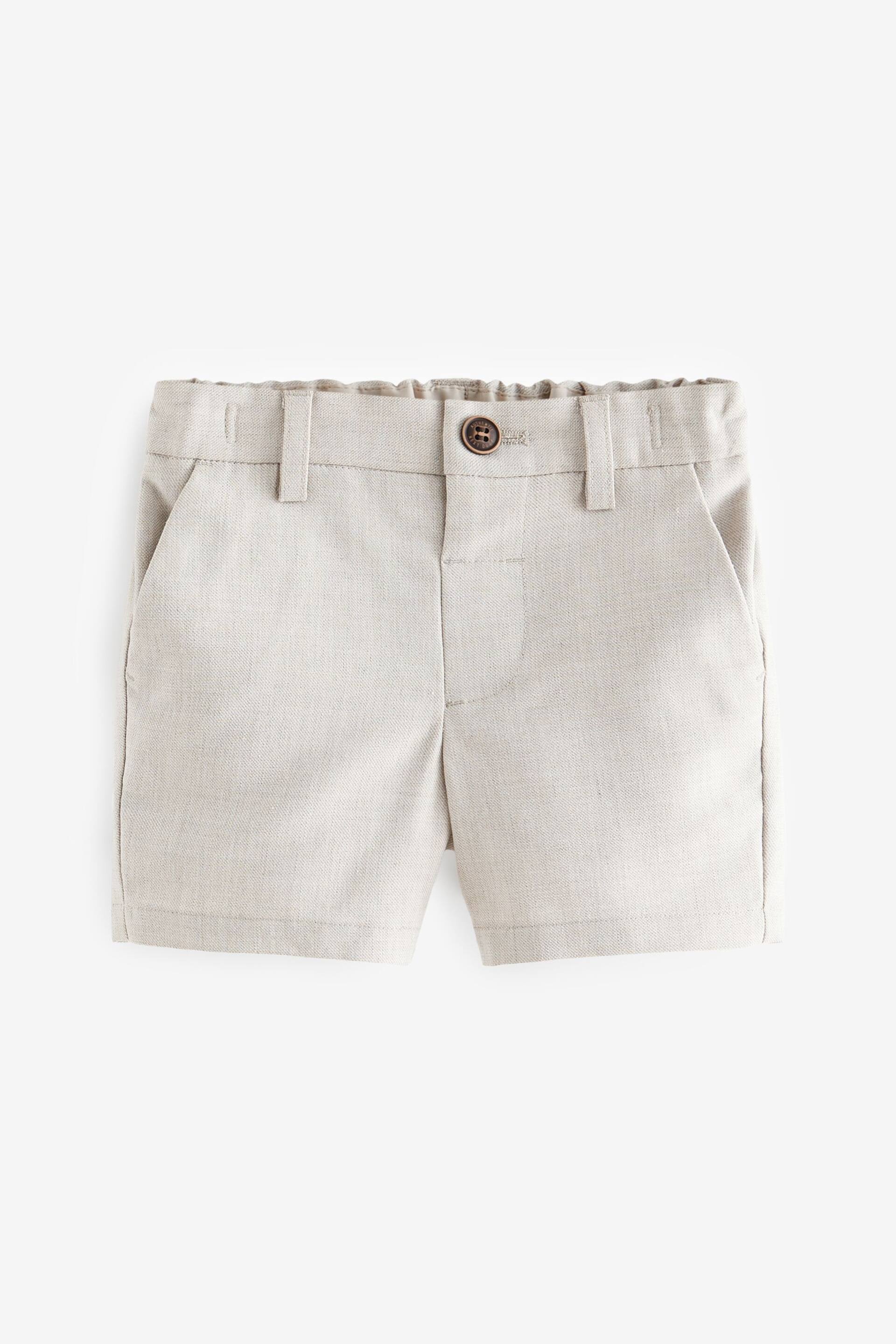Neutral Formal Shorts (3mths-7yrs) - Image 1 of 4