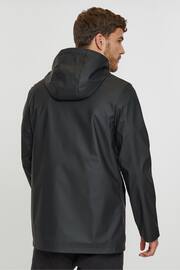 Threadbare Black Lightweight Showerproof Hooded Jacket - Image 2 of 4