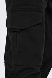 Only & Sons Black Straight Leg Cargo Trousers - Image 5 of 7