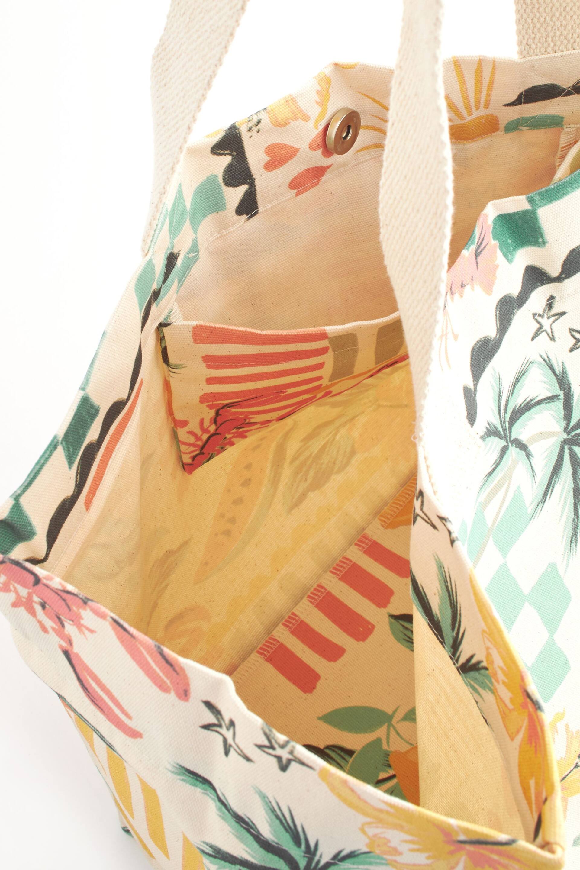 Multicolour Tropical Beach Bag - Image 6 of 7