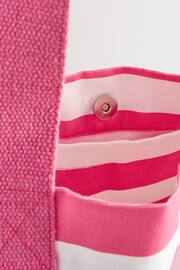 Pink Stripe Beach Bag - Image 5 of 7