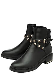 Lotus Black Gold Ankle Boots - Image 2 of 4