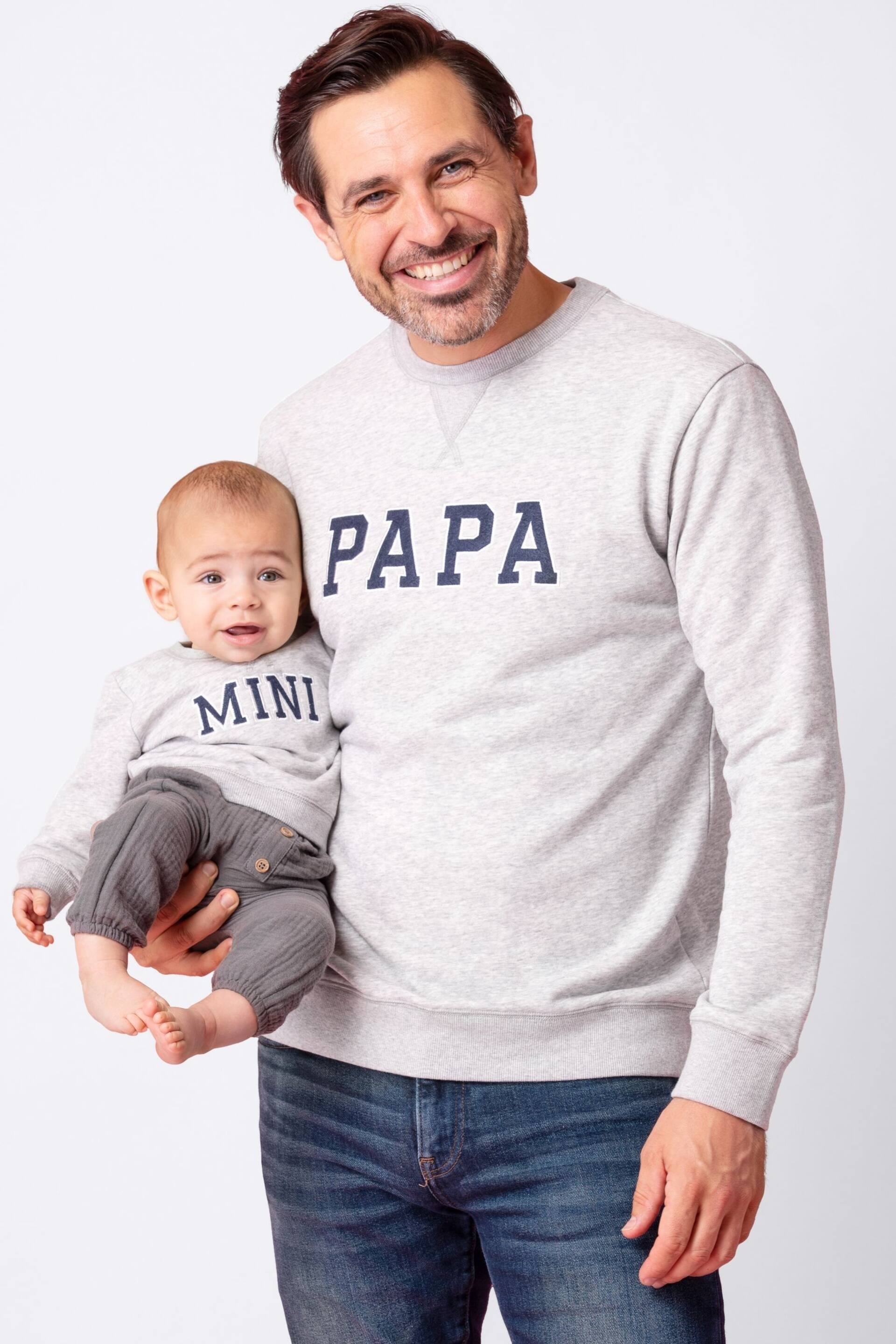 Seraphine Grey Kevin Daddy & Mini Sweatshirt - Image 4 of 4