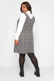 Yours Curve Black/White Pocket A Line Pinafore Dress - Image 3 of 4