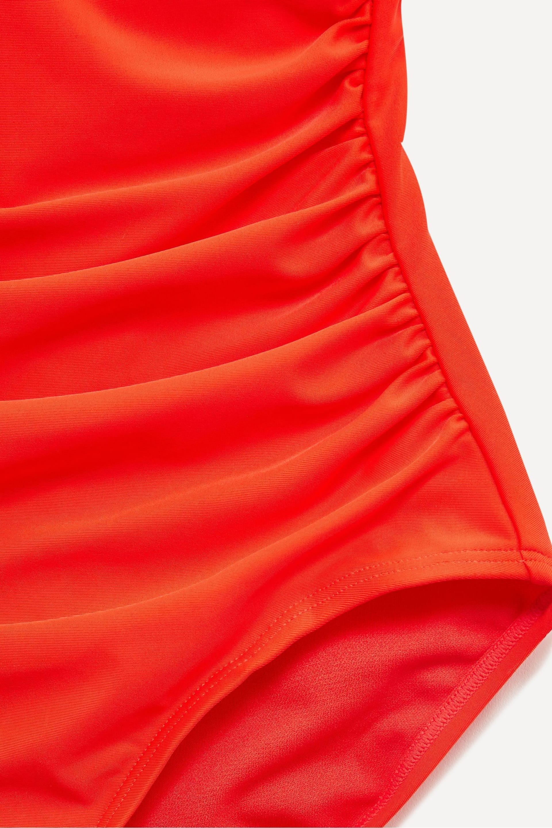 Linzi Orange Capri Bandeau Soft Cupped Tummy Control Swimsuit With Detachable Straps - Image 9 of 9