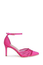 Linzi Pink Serri Court Stiletto Heels With Mesh Front Detail - Image 2 of 4