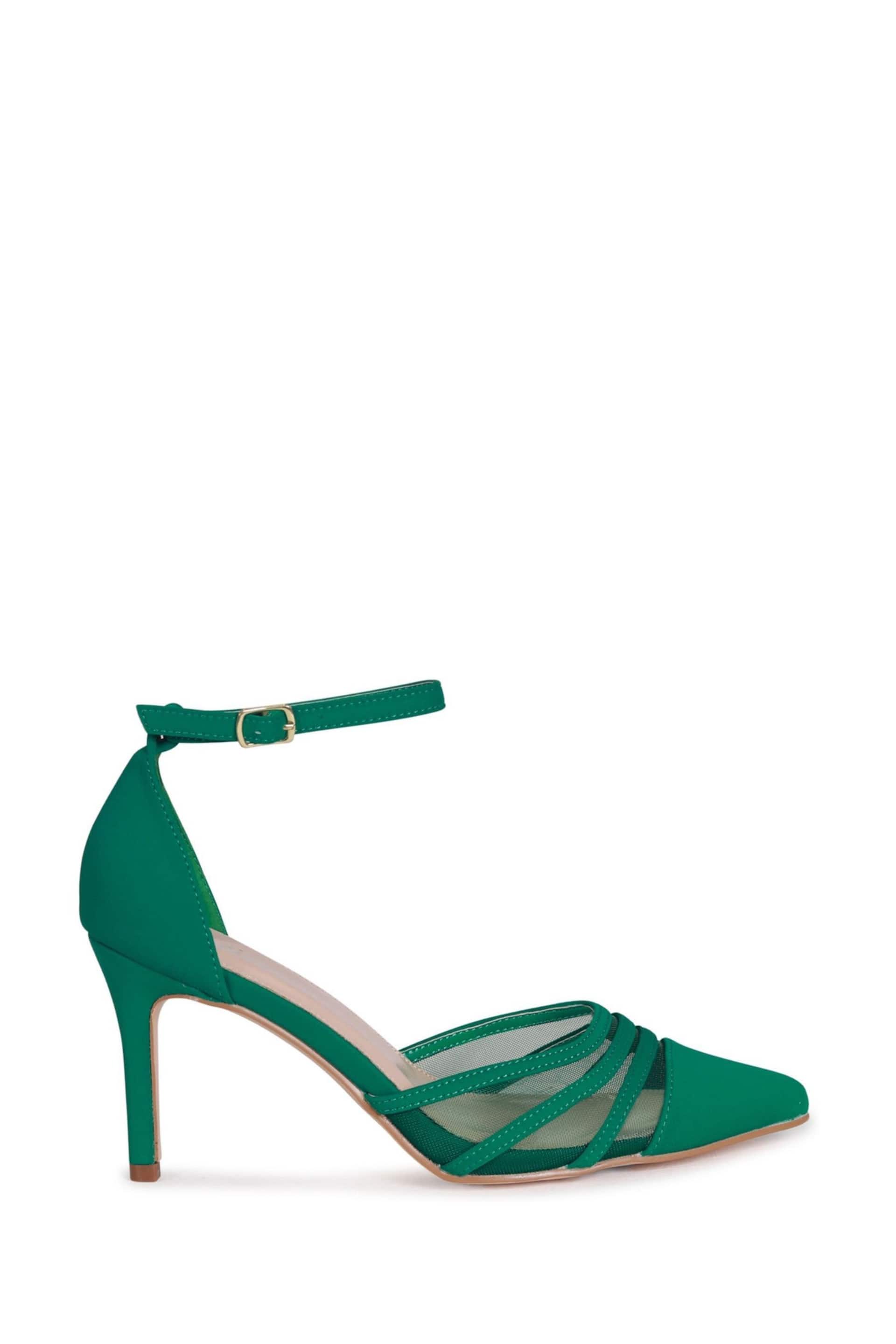 Linzi Green Serri Court Stiletto Heels With Mesh Front Detail - Image 2 of 4