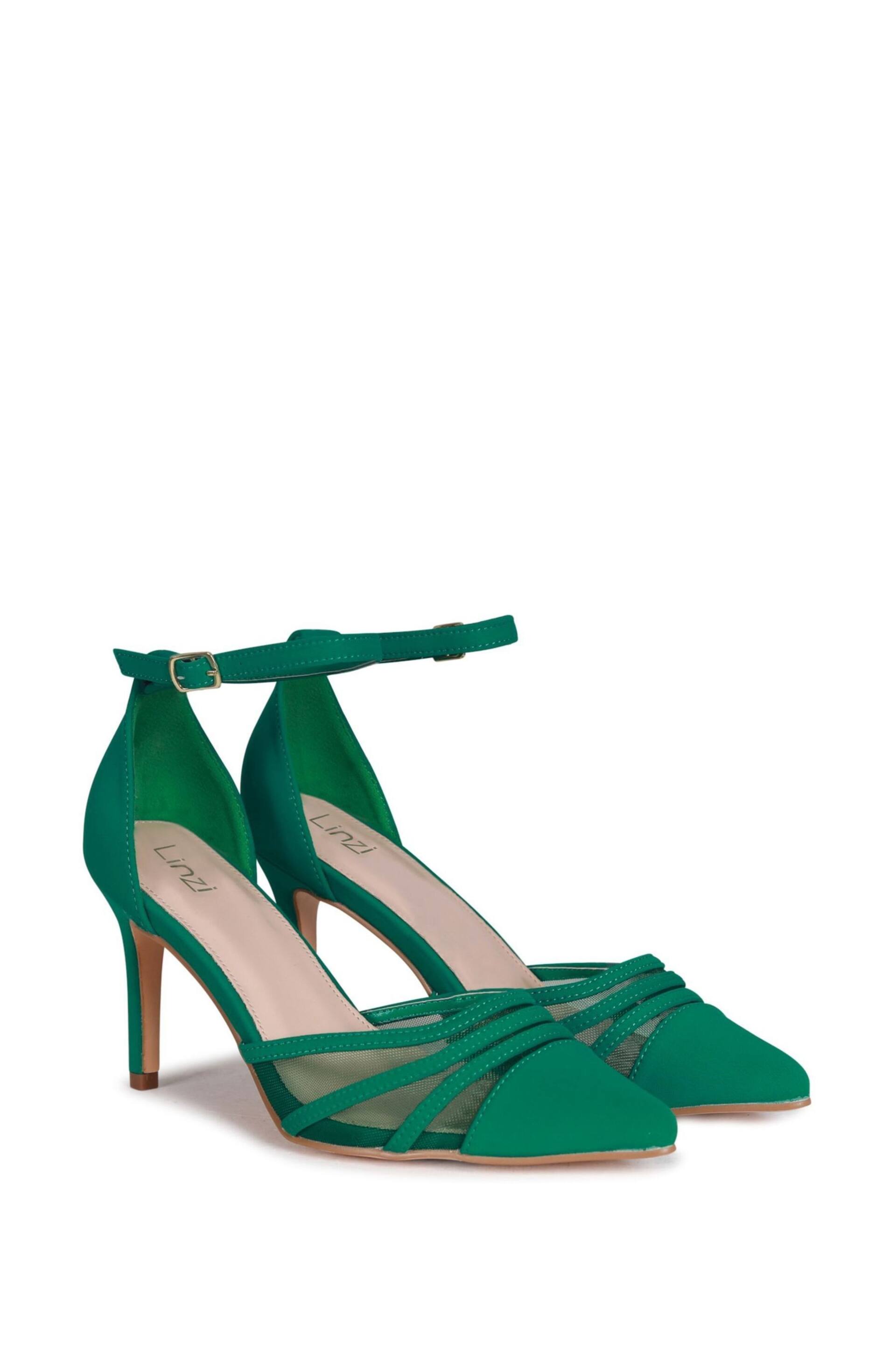 Linzi Green Serri Court Stiletto Heels With Mesh Front Detail - Image 3 of 4