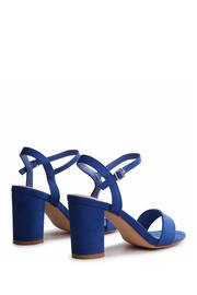 Linzi Blue Skyline Open Back Barely There Block Heeled Sandals - Image 4 of 4