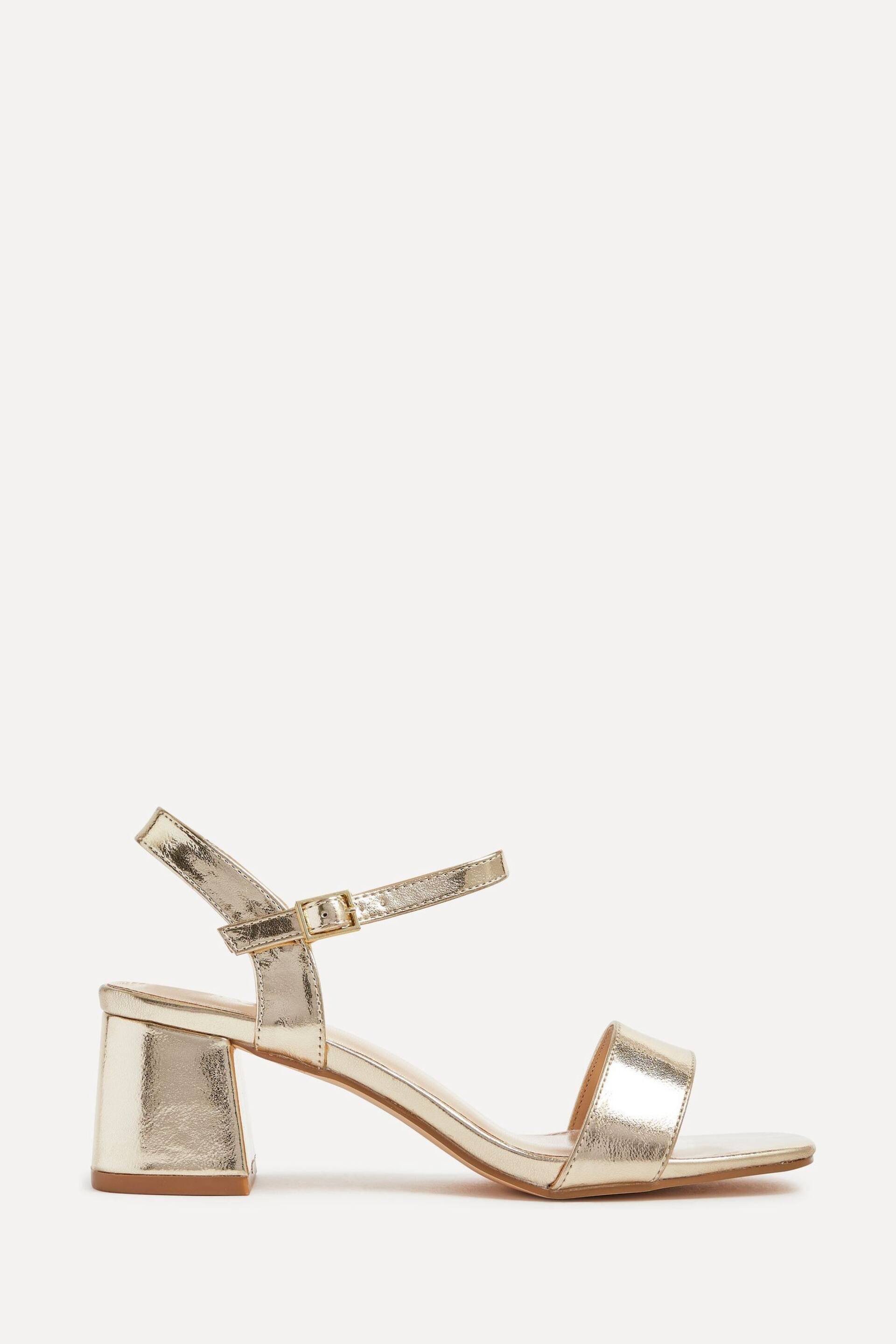 Linzi Gold Darcie Barely There Block Heeled Sandals - Image 2 of 5
