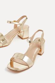 Linzi Gold Darcie Barely There Block Heeled Sandals - Image 5 of 5