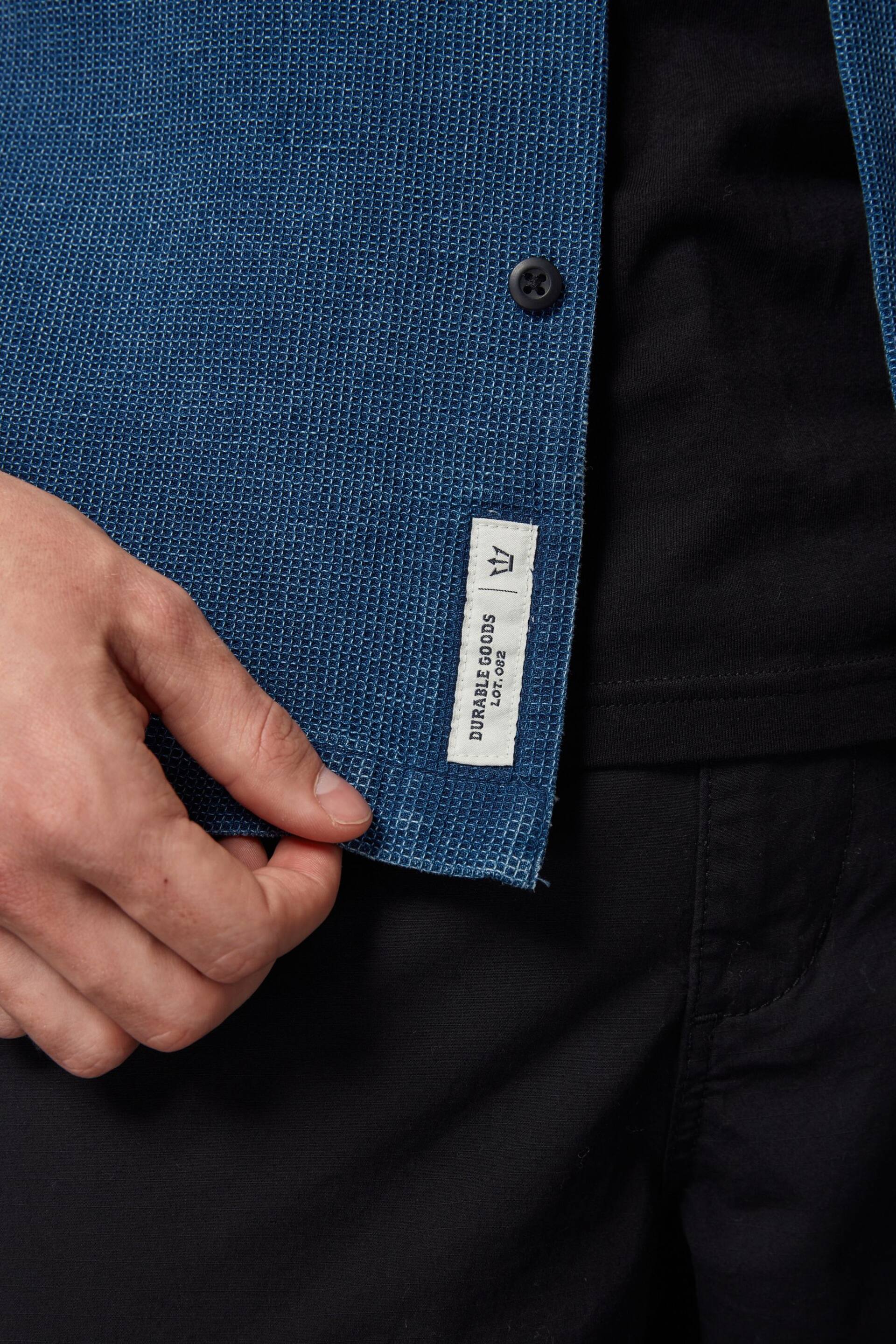 Blue Denim Twin Pocket Short Sleeve Shirt - Image 5 of 8