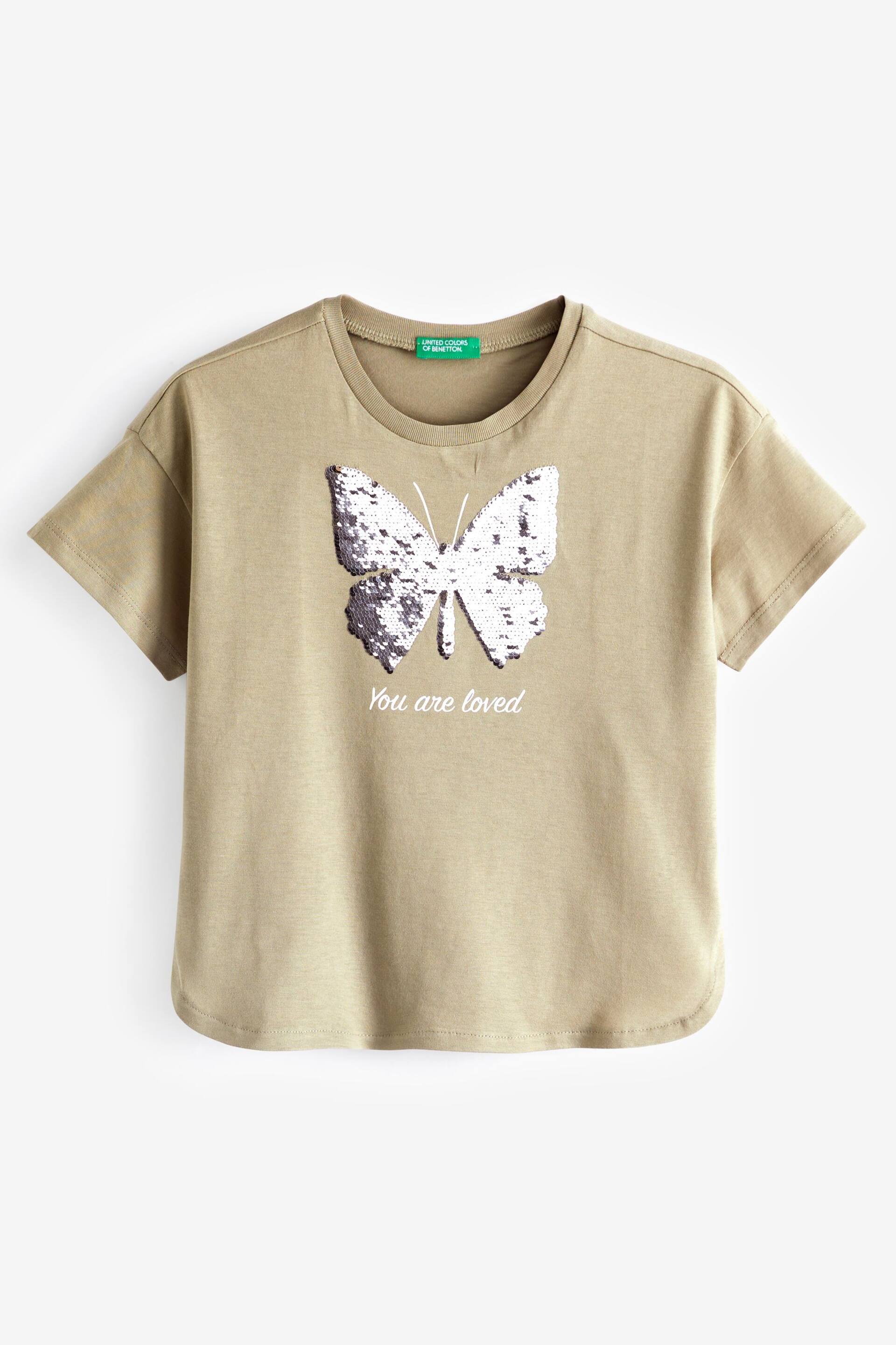 Benetton Girls Green  T-Shirt - Image 1 of 3