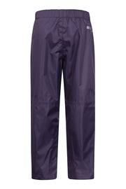 Mountain Warehouse Purple Kids Spray Waterproof Trousers - Image 3 of 5
