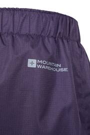 Mountain Warehouse Purple Kids Spray Waterproof Trousers - Image 5 of 5