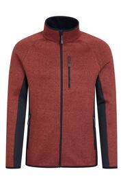 Mountain Warehouse Red Mens Treston Full Zip Fleece Jacket - Image 1 of 5
