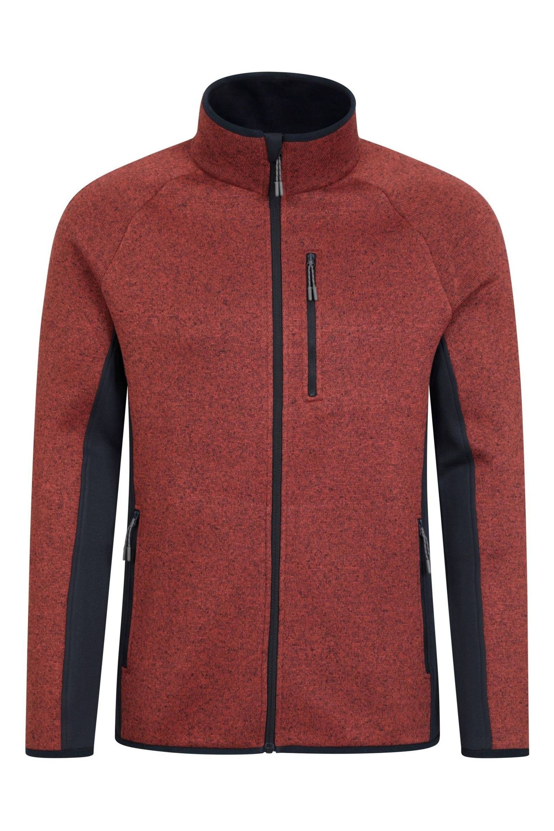 Mountain Warehouse Red Mens Treston Full Zip Fleece Jacket - Image 1 of 5